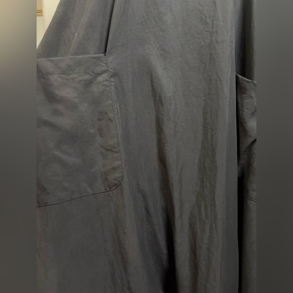 Polo Garage High/Low Maxi/Midi Black Sleeveless Dress with Pockets, V Neck Small - Picture 2 of 16